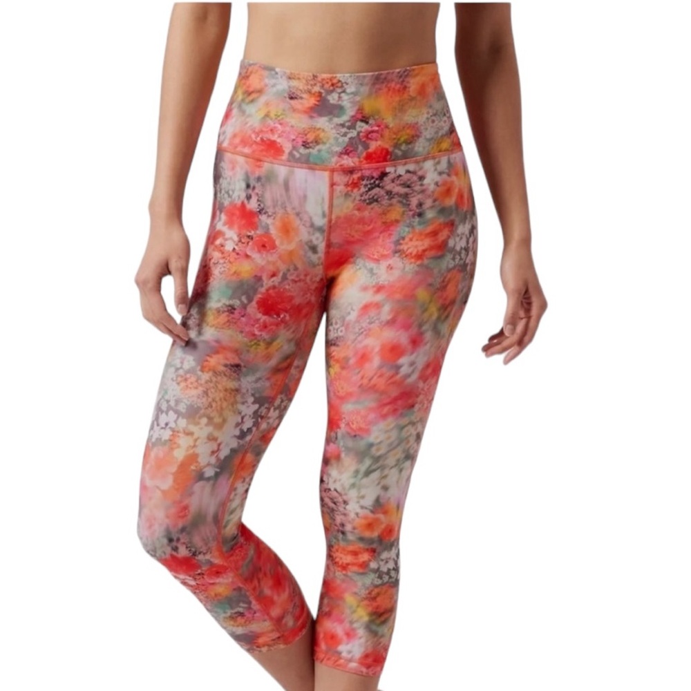 Athleta Elation Capri Floral Leggings